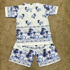 NEW Youth XL Elephant Print Set ( AUTHENTIC FROM THAILAND)